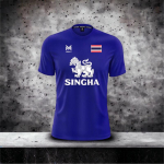 Ts&auml;rk Lager Beer Singha Lion National Tai Lipp Muaythai kickboxing MMA Mix Martial Art Sport Puuvillane L&uuml;hikeste Varrukatega &Uuml;markaelus M