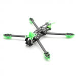 Mark4 8-tolline 375 mm koos 5 mm k&auml;ega Quadcopteri raamiga 3K s&uuml;sinikkiust 8 FPV Freestyle kaugjuhtimispult roheline