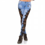 Pitsiga &otilde;&otilde;nsad sinised teksad naistele &scaron;ikid uusmoodsed &otilde;hukesed k&otilde;rge v&ouml;&ouml;kohaga teksad &scaron;ikid vintage kitsad pliiatsp&uuml;ksid L must