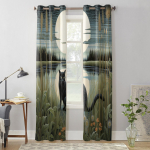 Kassi Kuu Jungle Reflection Kardinad Magamistoa Elutoa Akende Kardinate Hooldused Rulood K&ouml;&ouml;k Kodukaunistus kardinad 135W x 60H(cm) x1