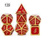 7 tk/komplekt Metallist t&auml;ringukomplekt D&D D20 D12 D10 D% D8 D6 D4 t&auml;ringum&auml;nguks DND RPG Lauam&auml;ngud t&auml;ringud lauam&auml;ngukarp kott brown