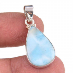 Natural Republic Larimar v&auml;&auml;riskivi 925 prooviga h&otilde;bedast ripats 1,25'' g8Y63