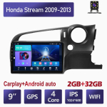 Traadita autoraadio Carplay Honda Streamile 2009-2013 Android Multimeedia Video M&auml;ngija GPS Navigatsioon WIFI 2+32GB 2+32GB gray