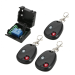 DC 12V 1CH juhtmevaba kaugl&uuml;liti relee vastuv&otilde;tja saatja universaalne kaugjuhtimispuldi l&uuml;liti moodul ja RF saatja kaugjuhtimispuldid 1527 Pack of 3