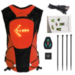 5L ratta seljakott helendav LED suunatuli peegeldav ohutus &ouml;ine ratsutamine jooks k&auml;mping USB laetav veekindel v&auml;likott kollane