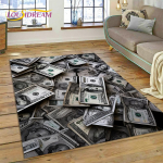 3D Rikas Dollar Euro Nael Raha Joonisfilm Vaip Magamistuppa Elutuppa Koju Diivani Kaunistus, Laste Suur Dekoratsioon P&otilde;randamatt 160cm x 230cm