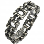 21,5/24CM Pikk 21MM Lai K&auml;ev&otilde;ru Meestele Rock And Roll Mootorratta Kett Meeste K&auml;ev&otilde;rud Rasked Roostevabast Terasest K&auml;ev&otilde;rud Biker Ehted 24CM must