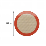 &Uuml;mmargused silikoonist k&uuml;psetusmatid k&otilde;rgel temperatuuril vastupidavad mittenakkuvad korduvkasutatavad kahepoolsed frit&uuml;&uuml;rid 20cm/8inch