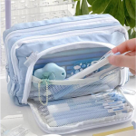 T&uuml;drukutele suure mahutavusega esteetiline pliiatsikott kooli&uuml;mbris, pliiatsihoidja armas kirjatarbed, lihtsas stiilis t&otilde;mblukuga pliiatsikott Koolitarbed