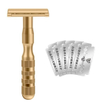 Comery Classic Ohutus Kahepoolne Raseerija Kuldne + Raseerimisterade 5 tk Komplekt B0590 ,Korea raseerimistera