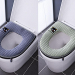 Tualettpadi Majapidamise Tualettkaas Veekindel Kogu hooaja Tualettruumi R&otilde;ngas Pestav Tualettkaas Lukuga T&uuml;&uuml;pi Tualettpadi Paksenenud Soe Tualettpadi roheline/sinine