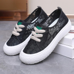 Hingavad vabaajajalatsid Naiste suvised libisemisvastased pitsist v&otilde;rkjalatsid pehme p&otilde;hjaga &uuml;mmarguse peaga k&otilde;ndimisplatvormiga tossud Zapatos Mujer 35