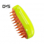 3-&uuml;hes Aurukassihari Laetav lemmikloomade aurutamishari Kasside hoolduslahus koos lemmiklooma aurueemaldaja massaažikammiga roheline