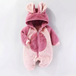 Fliisist p&uuml;ksid Beebi pikkade varrukatega kombinesooni s&uuml;gisene beebipoiste t&uuml;drukute p&uuml;ksid kapuutsiga soe riie 90