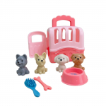 Realistlik lemmikloomade hoolduskomplekt lastele Lemmikloomade hooldamise komplekt M&auml;nguasi Meeleolu rahustav Lapse koerat&otilde;stmise m&auml;nguasi koos kandjaga hariva nukumajaga