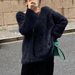 Uus Mood Naiste Soe V-kaelusega Kampsun S&uuml;gis-Talve Vabaaja Kudumid Kampsunid Naiste Elegantne &Uuml;hev&auml;rviline Pehme Džemper 24830 One Size must