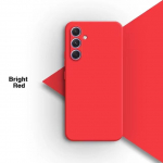Samsung A55 A54 5G &uuml;mbrise jaoks, pehme vedel silikoonist telefoni&uuml;mbrised Funda jaoks Samsung Galaxy A55 A54 A 55 54 5G p&otilde;rutuskindel pehme kate For Samsung A55 5G punane
