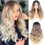 Daamid suurte lokkide ja pikkade krussis juustega 26inch beige