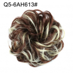 Naiste juuksekummik, hobusesaba pikendus laineline lokkis r&auml;pane Chignon juuksel&otilde;ik, scrunchie Q5-1B