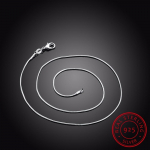 Uustulnukad 925 Sterling h&otilde;be 16-24 tolli Snake ketid Kaelakeed Ripats Naistele Mood Sterling - H&otilde;be - Ehted 55cm
