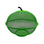 Puuviljakorv juurviljade kraanikauss Tugev metallist peenv&otilde;rgust kaasaskantav k&auml;epide, multifunktsionaalne laud, toidukate, telk, k&ouml;&ouml;gitarbed roheline