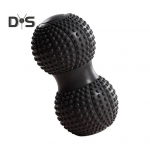 Maap&auml;hklimassaaži pall s&uuml;vakudede lihaseid l&otilde;dvestav topeltlakrossirulliga kehaline teraapia jalg k&auml;sivars talje k&otilde;ht selg jalg kogu keha masseerija must