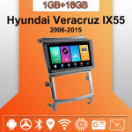 Autoraadio Android Auto Carplay Hyundai Veracruz IX55 2006-2015 jaoks Multimeediam&auml;ngija Peaseade Stereo GPS Navigatsioon BT WIFI 1+16GB 1+16GB