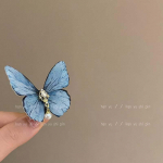 1 tk lilla sinine liblikas juukseklamber mitmev&auml;rviline pardnokk kivist tukk k&uuml;lgmised juuksen&otilde;elad naistele t&uuml;drukutele tukk hobusesaba juukseklambrid