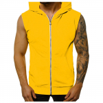 Meeste t&otilde;mblukuga treeningu kapuutsiga taskutega mantlid Kulturismi varrukateta lihaste T-s&auml;rk Fitness-treeningu kapuutsid XL