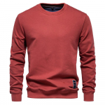 S&uuml;gisene uus vabaaja dressipluus meestele, lai &uuml;hev&auml;rviline &uuml;mmarguse kaelusega pullover, trendikas meeste stiil S