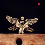 Vintage messingist &otilde;nnistatud kaitseingli kujukesed miniatuurid t&ouml;&ouml;laua kaunistused armsad v&auml;ikesed kujud kodukaunistused