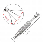 4 k&uuml;&uuml;nistega korjariist ehted helmed teemant kalliskivid haru hoidik pintsett p&uuml;&uuml;dja ​​haaraja roostevabast terasest laastu haarats h&otilde;be