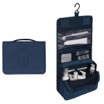 S&auml;ilituskott konksuga veekindel tualett-tarvete kott Rippuv reisikosmeetikakott Korraldaja kott K&auml;ekott tumesinine v&auml;rv