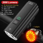 Jalgrattavalgusti 1200LM T6 LED laetav komplekt Maantee MTB jalgratas eesmine tagumine esitule latern Taskulamp jalgrattatulede r&uuml;hm