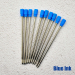 0,5 mm Kooli Kontori Kirjatarbed Keskmise Otsaga S&uuml;damik Pastapliiatsi T&auml;itevardad Sinine/Must Tint Metall Blue Ink