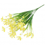 Kunstlik orhidee lilleoks varrega 7 kahvliga Kodune pulmapidu Kunstnartsissi lilleseade punane