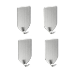 4 tk roostevabast terasest pardlihoidja pardel seinahoidja konks riiul Vannitoa korraldaja 4 Pcs Fine Hook