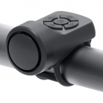 Jalgratta elektrooniline valju helisignaal 120 Db hoiatus Ohutus Elektriline jalgratta juhtraud Alarm Ring Bell USB laadimine Jalgrattatarvikud must