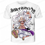 Mood Kid Anime One Piece Luffy T-s&auml;rk Poiste riided Laste Poiste T-s&auml;rk Laste T-s&auml;rk Suvine l&uuml;hikeste varrukatega topsid T-s&auml;rgid S