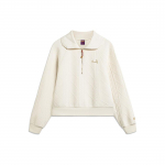 Li Ning Spordielustiili seeria &Uuml;hev&auml;rviline k&otilde;rge kaelusega pullover Spordihuppari Naiste huppari Helebeež AWDU048-4 XXL