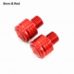2 tk mootorratta CNC alumiiniumist M8 M10 tahavaatepeegli aukude korgid kruvid tahavaatepeegli roostevastane hoidik 8mm punane