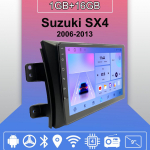 Android Carplay Autoraadio Suzuki SX4 2006-2013 jaoks Multimeediapleier Peak Unit Stereo GPS-navigatsioon BT WIFI 2+32GB 1+16GB