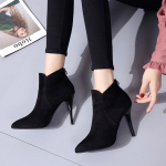 Mood lakknahast terava ninaga k&otilde;rge kontsaga saapad Kingad naiste t&otilde;mblukuga poolsaapad Naiste kingad &otilde;hukese kontsaga naiste saapad tyh 3 must