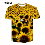 Suvi Uus mood Meeste Lilled Liblikad graafilised T-s&auml;rgid 3D Isiksus Trend Hip Hop Print T-s&auml;rk l&uuml;hikeste varrukatega T-s&auml;rgid Top S