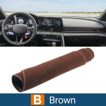 Auto armatuurlaud Kattepadi P&auml;ikesekaitse UV-vastased Vaibad Libisemisvastased Matid Hyundai Elantra CN7 N Line 2024 2024 2024 2024 jaoks pruun