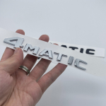 A B C E G S ML SL CL GLA CLA klassi 4MATIC 4 MATIC Pagasiruumi Kroom Matt Must T&auml;hed Embleem M&auml;rk kleebis 4 MATIC-Silver