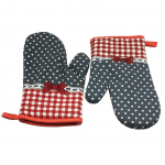 (SU)K&ouml;&ouml;k Toiduvalmistamine Puuvill Mikrolaineahi Kindad Kindad Potipadi Kuumakaitsega beež One size