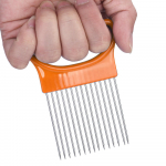 Tomati-k&ouml;&ouml;giviljade l&otilde;ikamise abihoidja juhend viilul&otilde;ikuri ohutu kahvel sinine