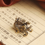 Kuju kujuke Rikkus Messingist Dekoor J&otilde;ukus Hiina stiilis ornament Qilin Dragon Luck Loom Fengshui Vintage A