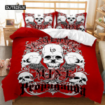 Kolju Tekikoti Komplekt Hasartm&auml;ngude Jumal Voodipesukomplekt Pokker Skelett Teismelised T&auml;iskasvanud Kolju Kahekordne Queen King Suurus Pol&uuml;ester Tekikott EU single(135x200cm)